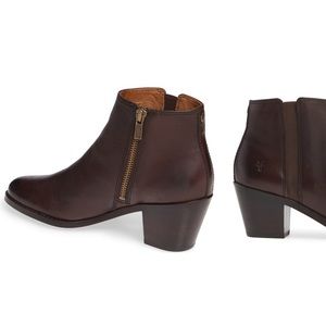 Frye Women’s Jolene Booties Brown Leather Size 7.5